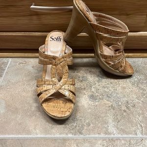 sofft sandal heels, used, in great condition
